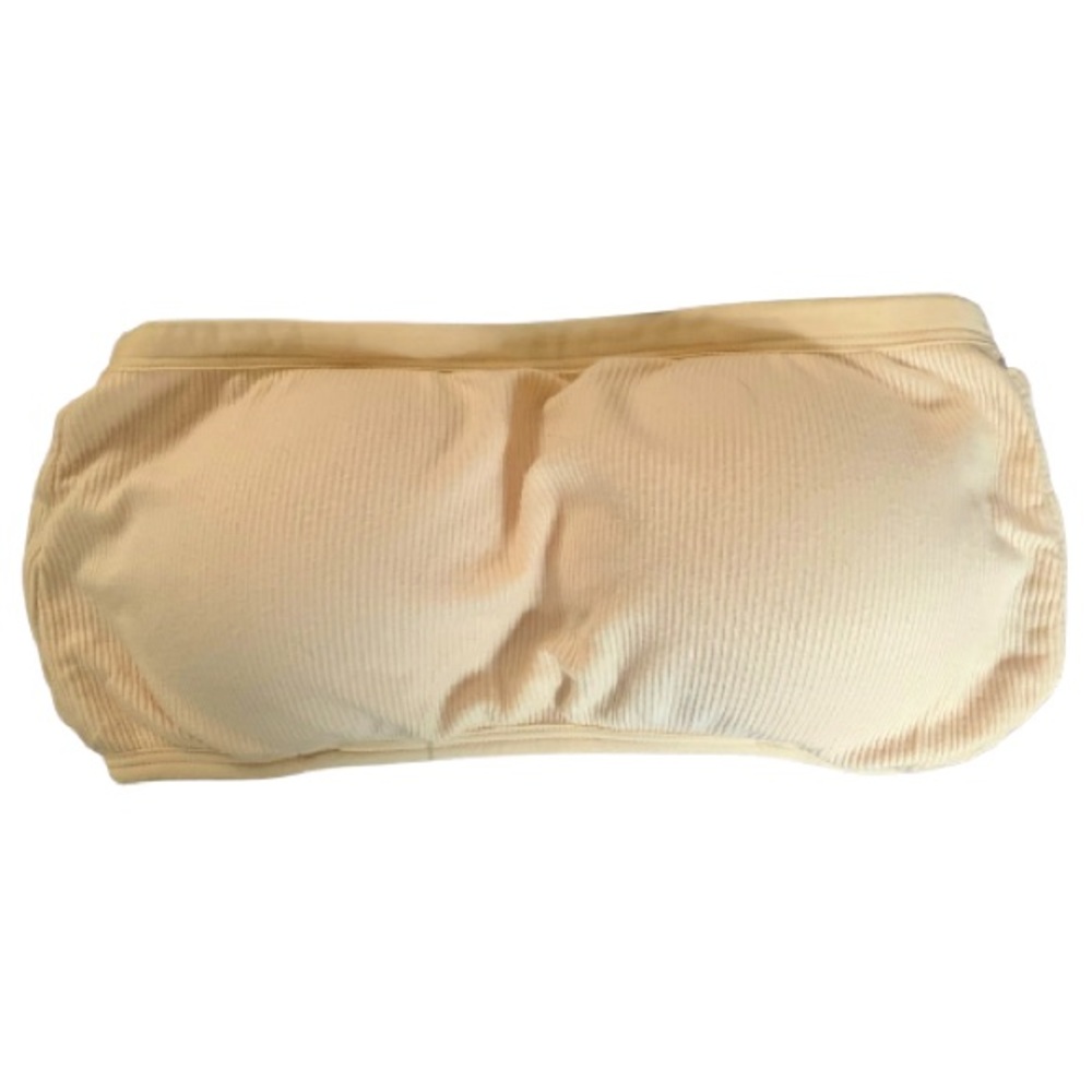 Beige Bandeau Bra